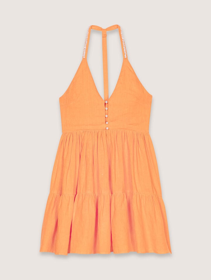 Robe courte en lin
