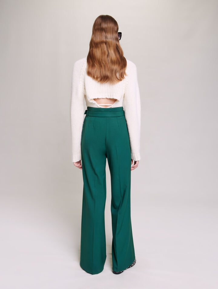 Pantalon de tailleur large