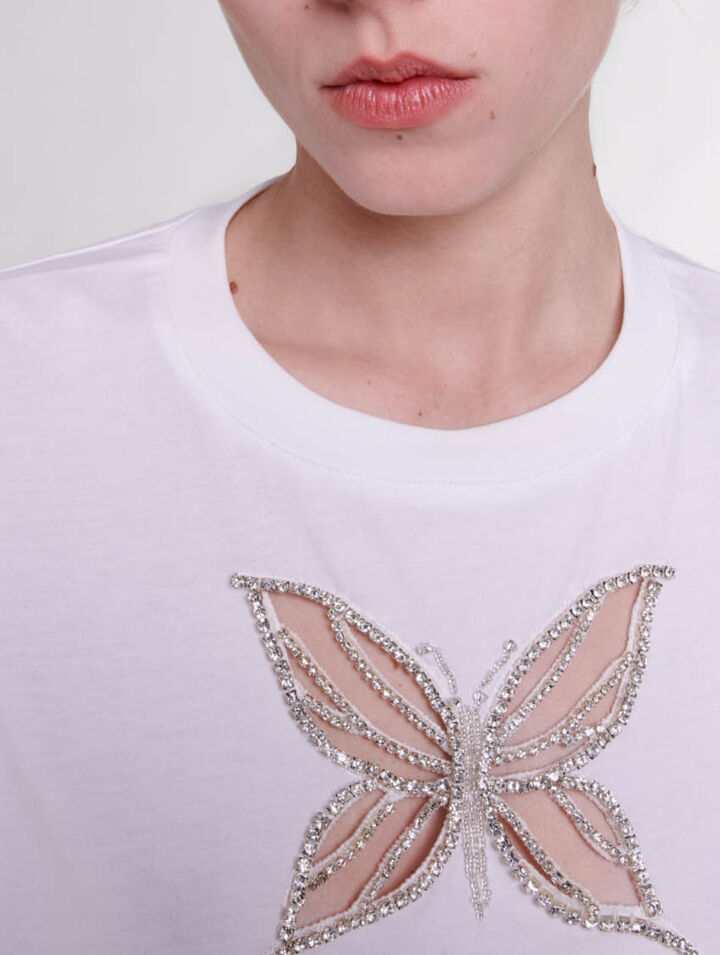 Tee-shirt à strass