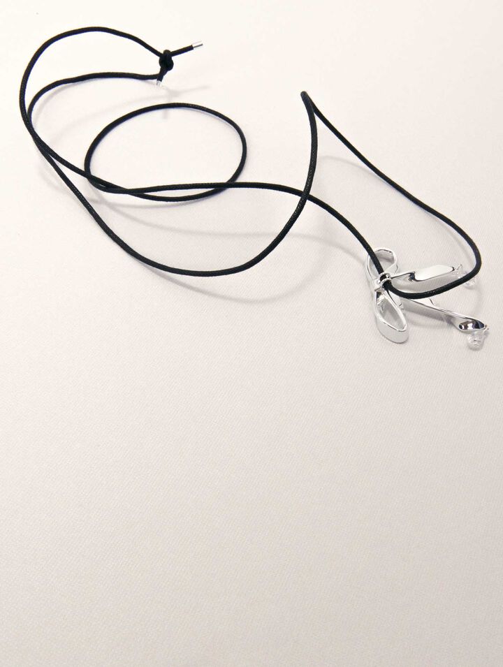 Collier n&oelig;ud argent&eacute; &agrave; nouer