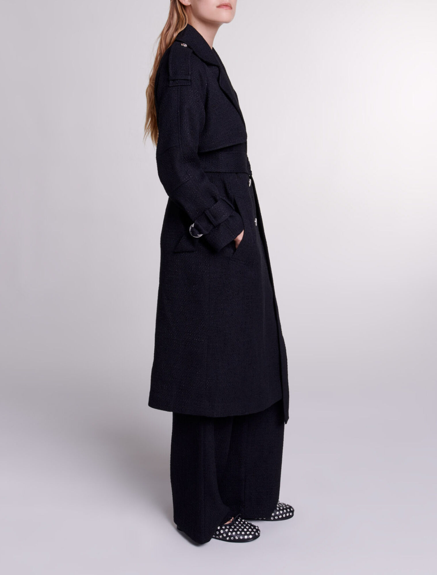 Trench en tweed