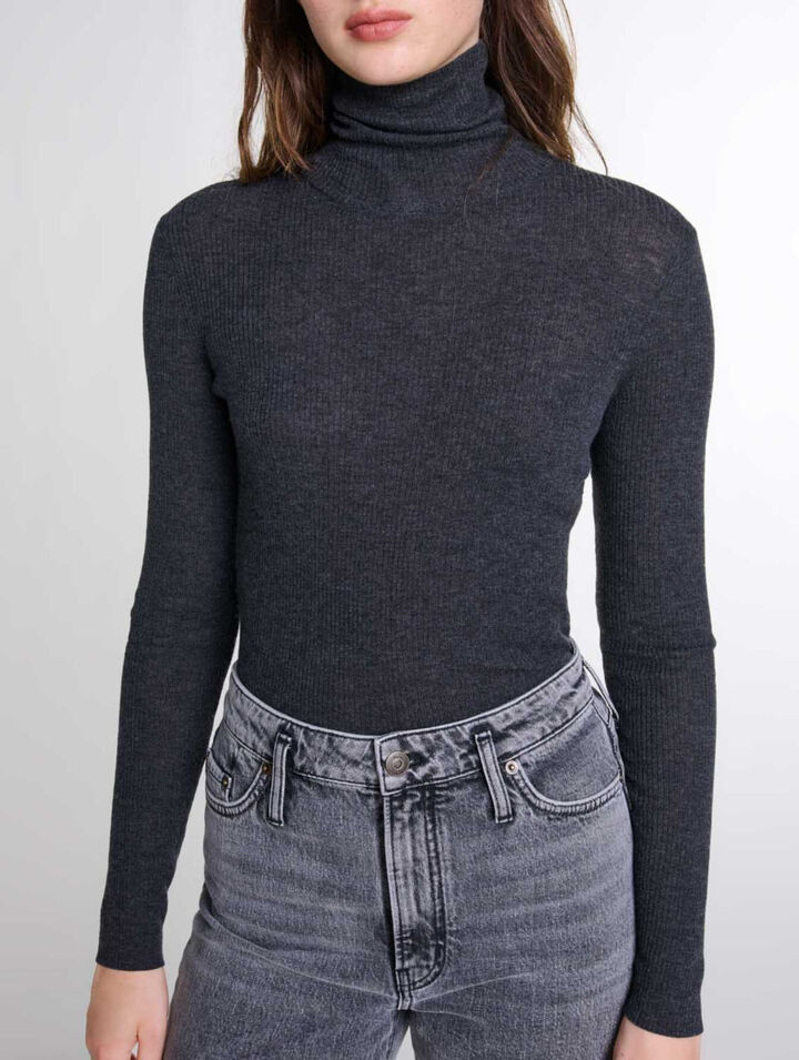 Wool and silk jumper