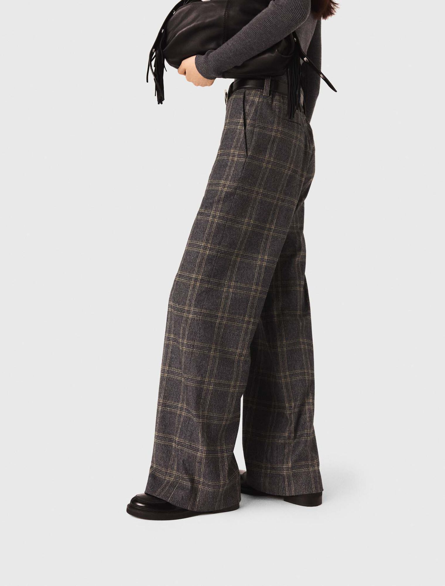 Pantalon de tailleur à carreaux