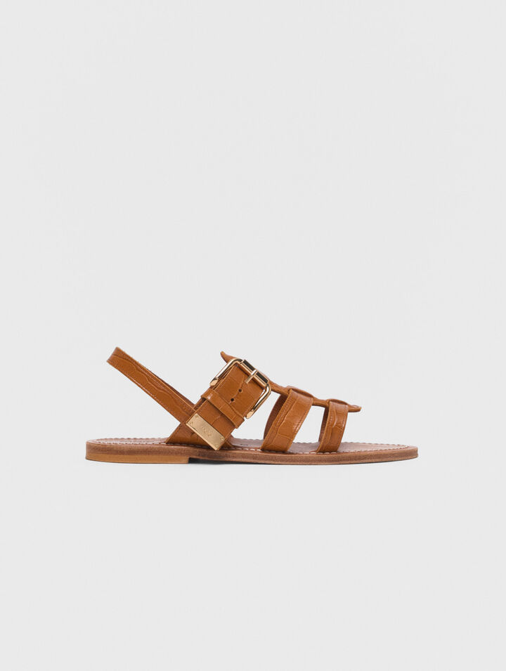 Sandales plates en cuir K.Jacques