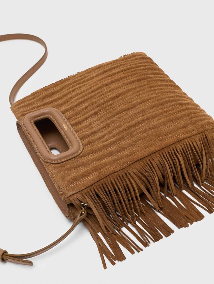 Sac M en suède matelassée