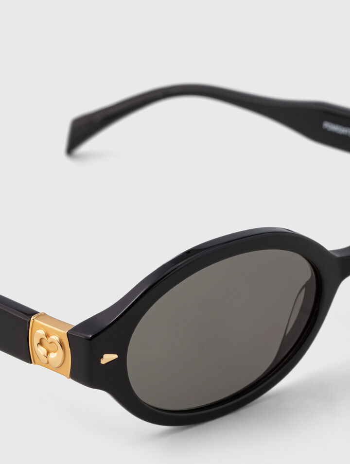 Lunettes ovales en ac&eacute;tate