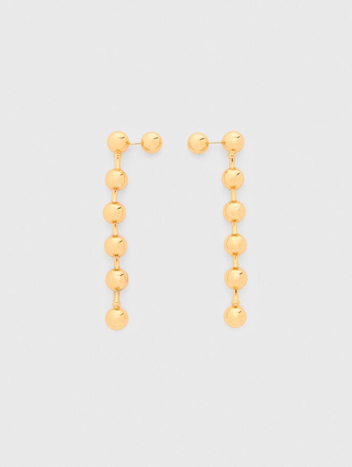 Sphere hoop earrings