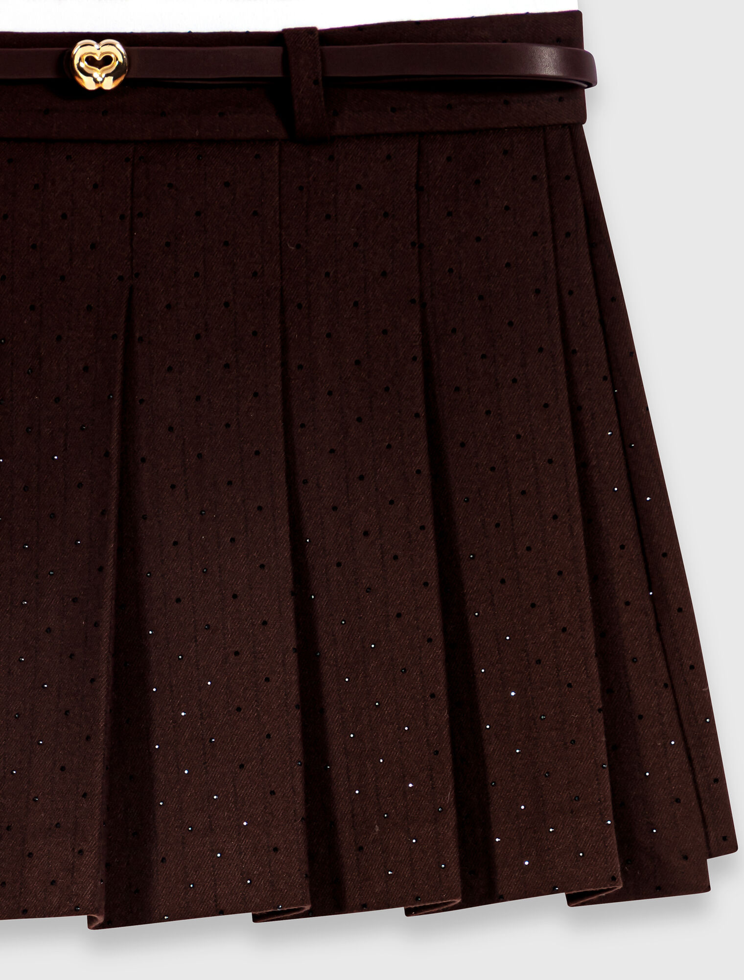 Short tailleur trompe-l'&oelig;il strass&eacute;