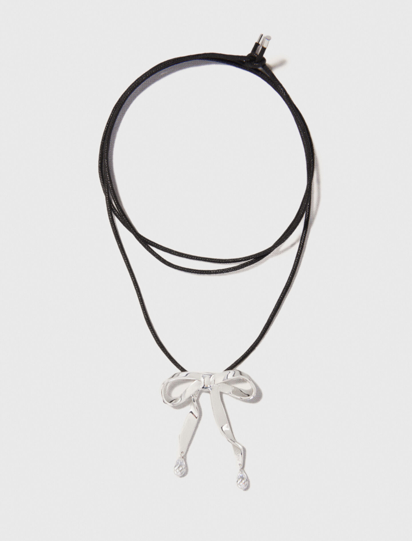 最新コレックション bow Silver necklace Maje | Necklaces - 美容液