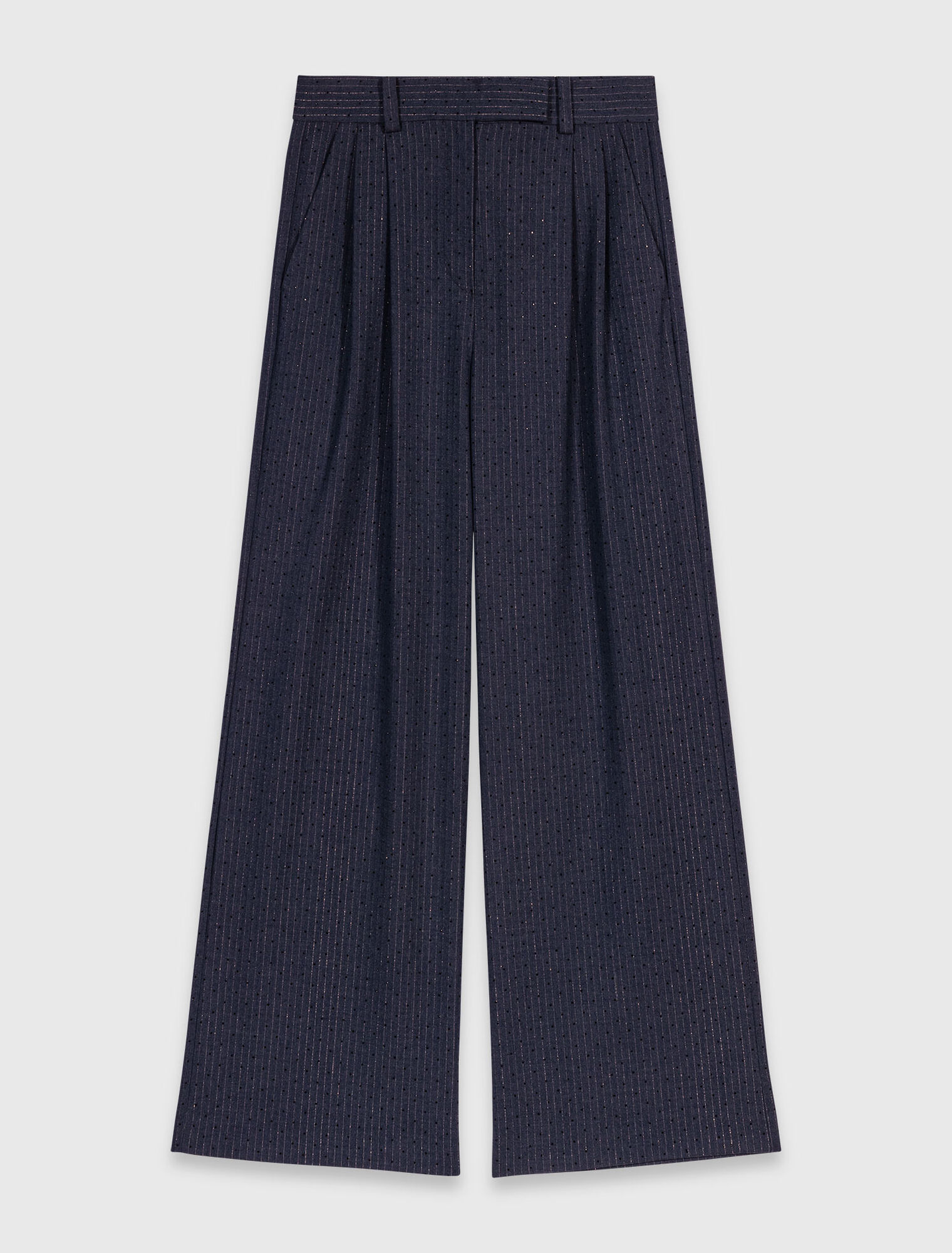 Pantalon tailleur à strass