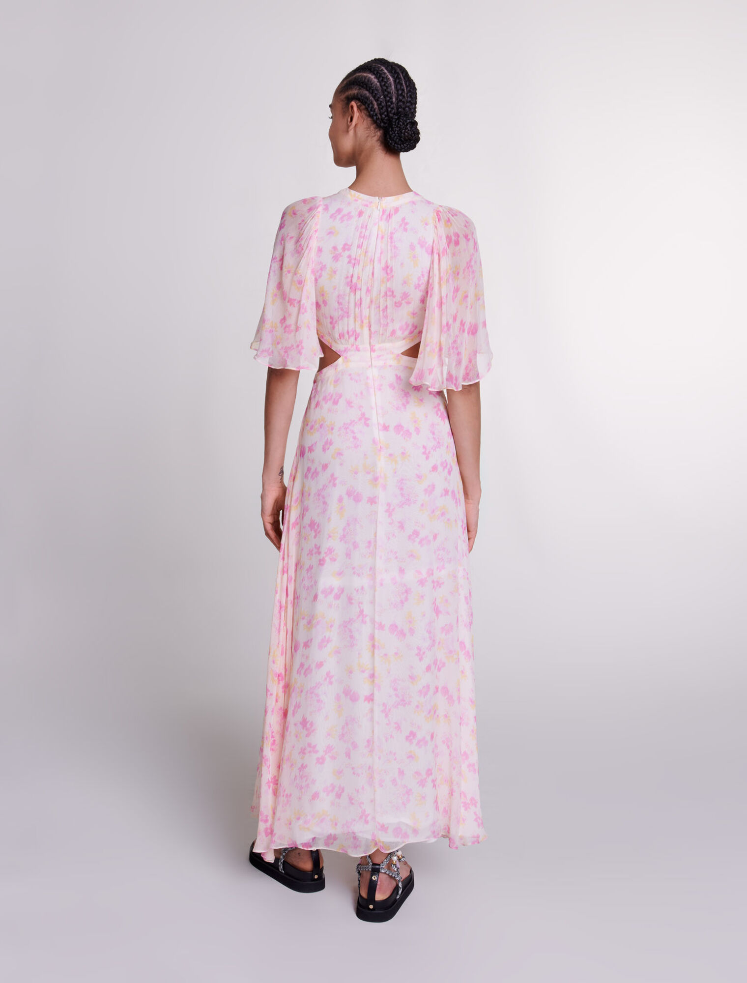 Robe longue à imprimé fleuri