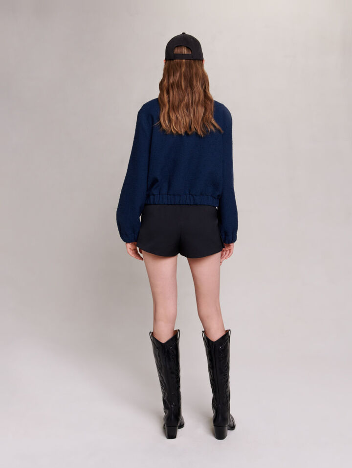 Short bomber jacket