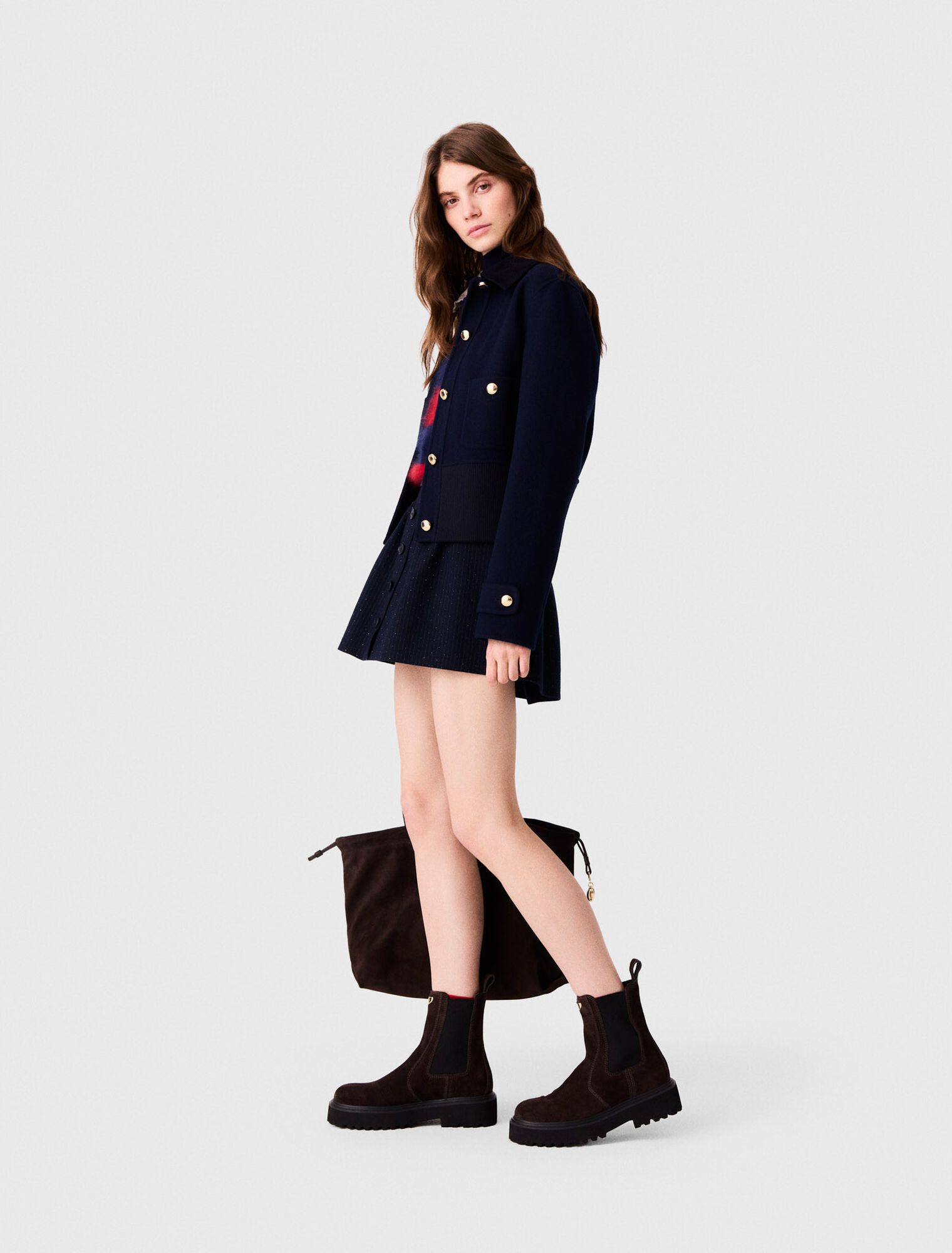 Short double-faced jacket