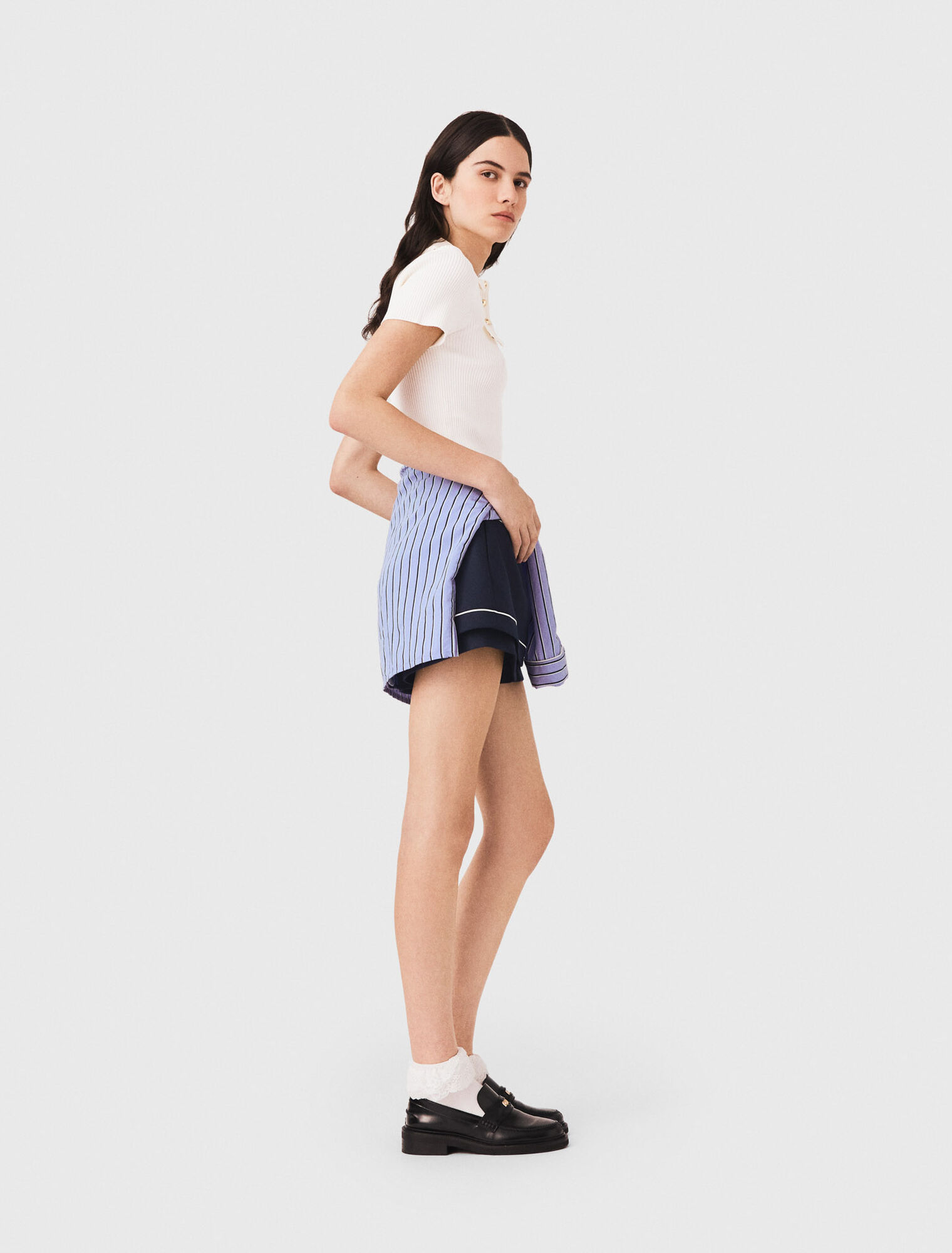 Short-sleeved polo with pockets