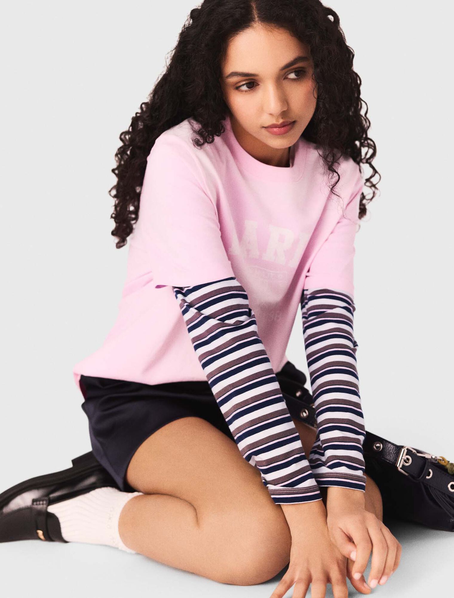 Nautical print T-shirt