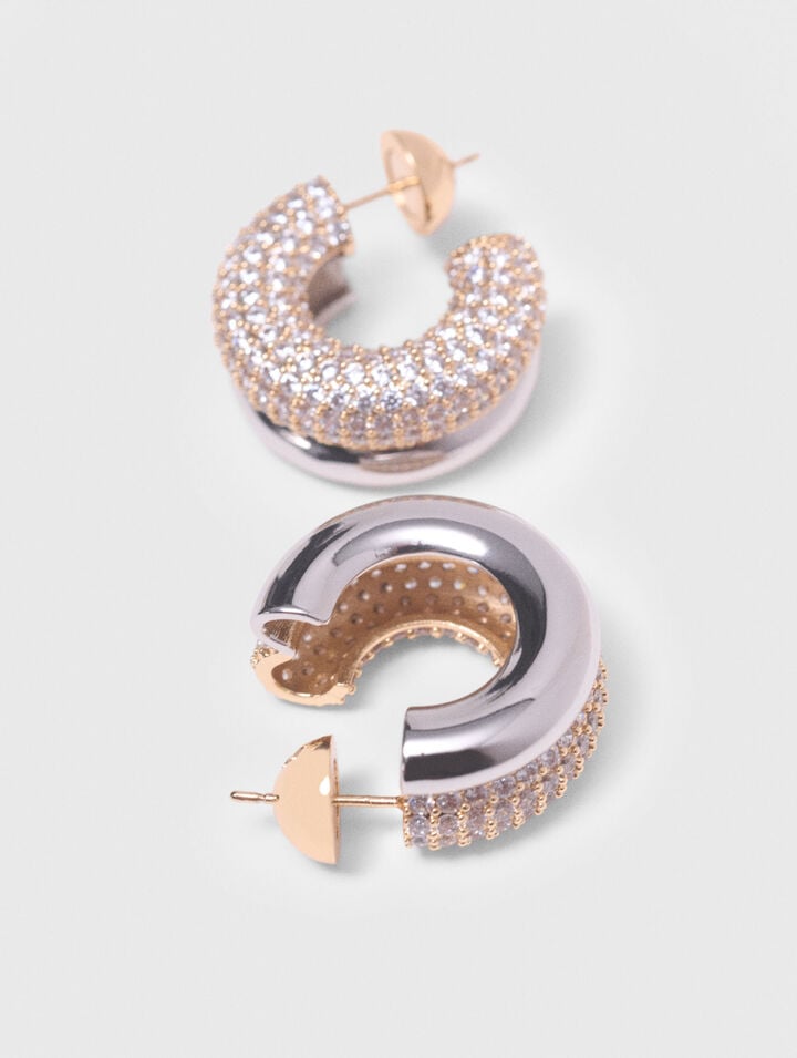 Boucles d'oreilles strassées