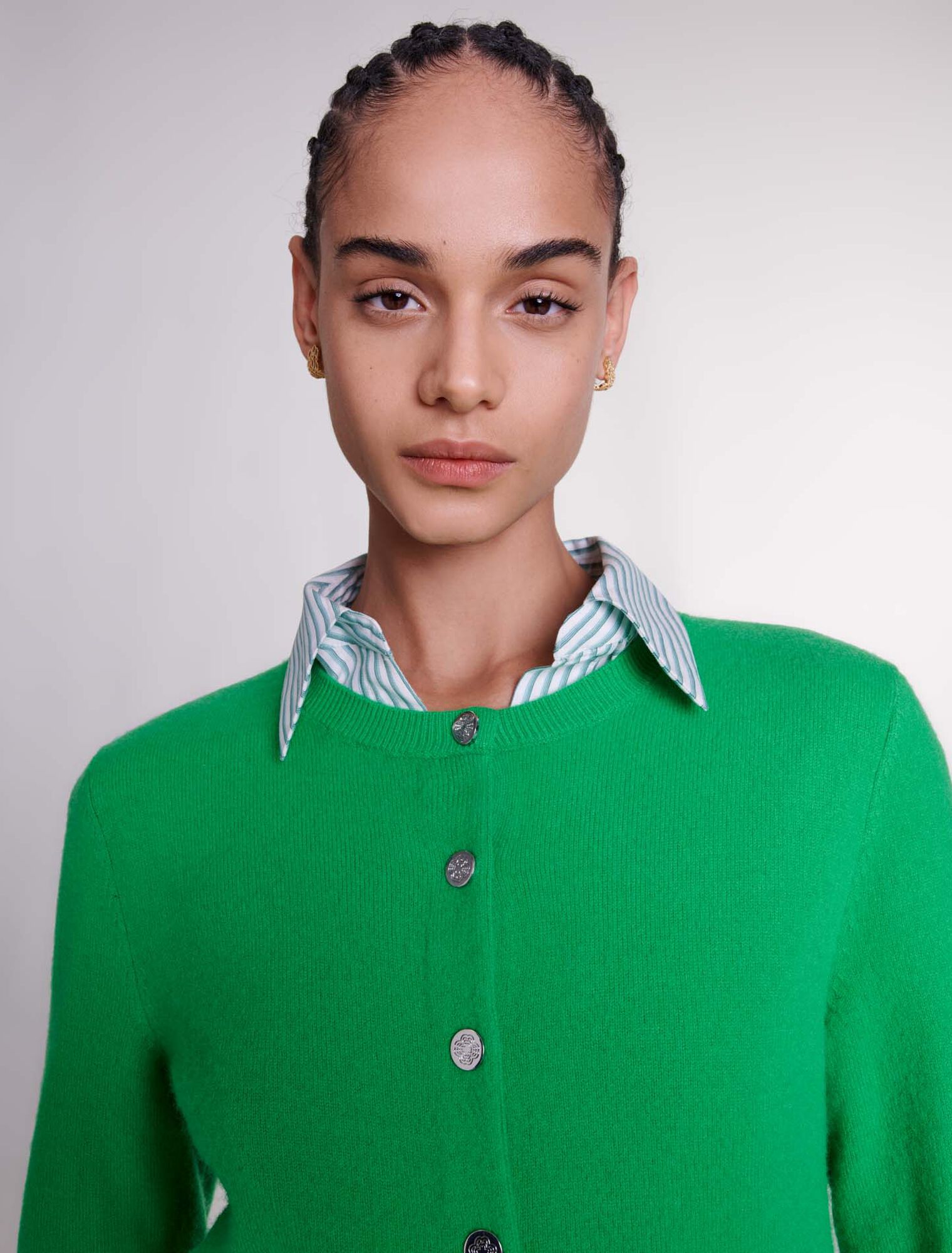 Cardigan en cachemire et laine