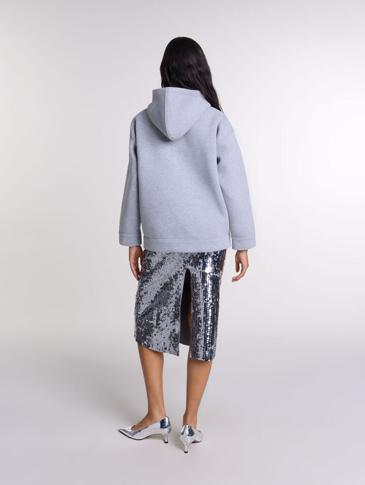 Sweat zippé structuré