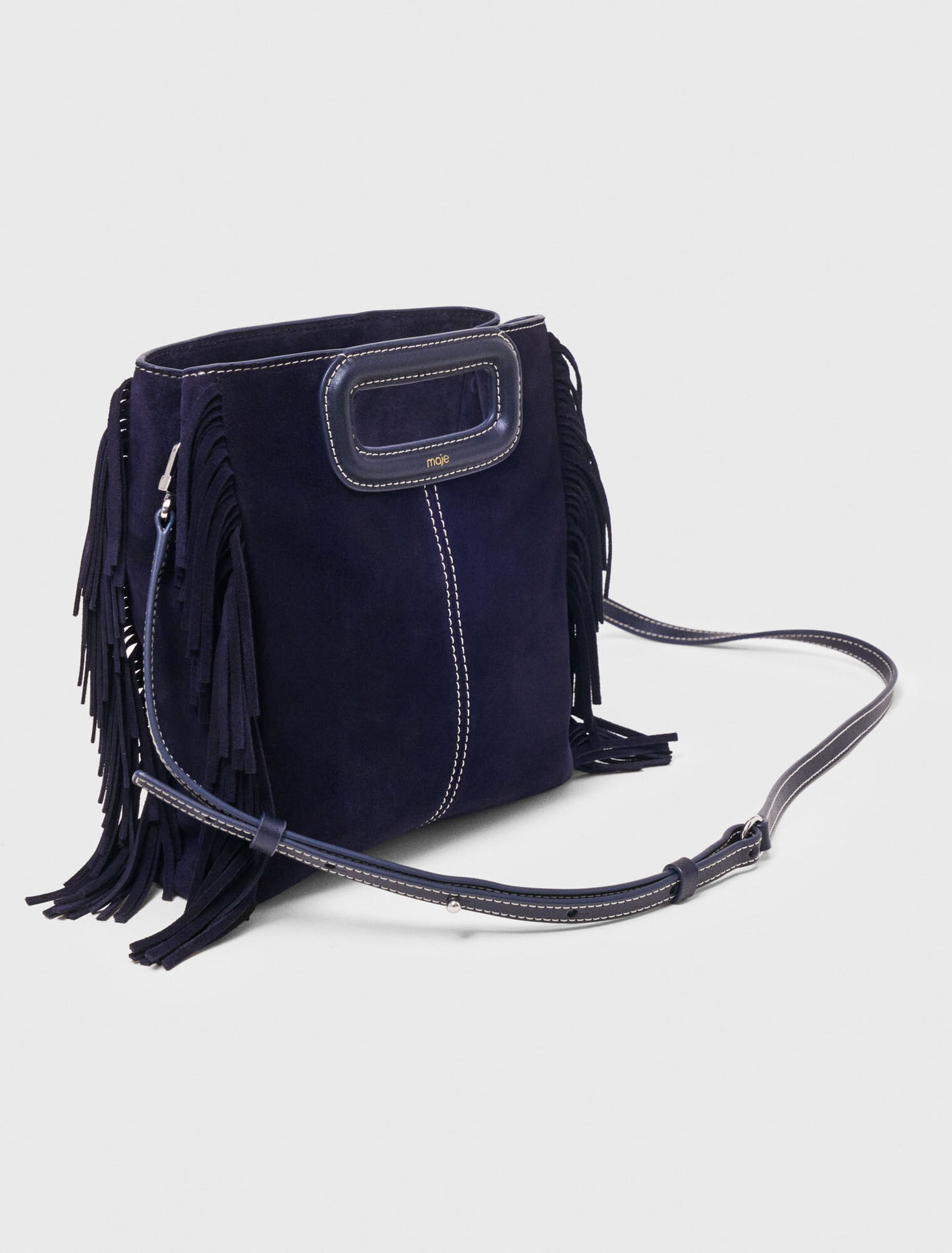 Sac M en su&egrave;de surpiqu&eacute;e