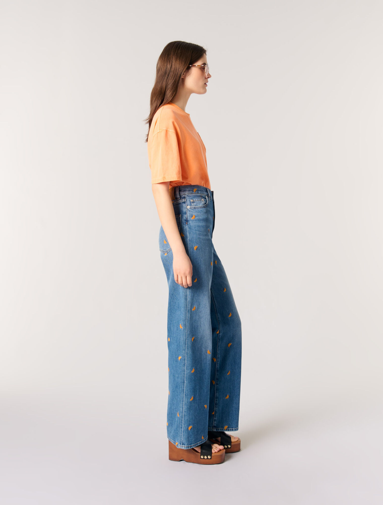 Embroidered jeans