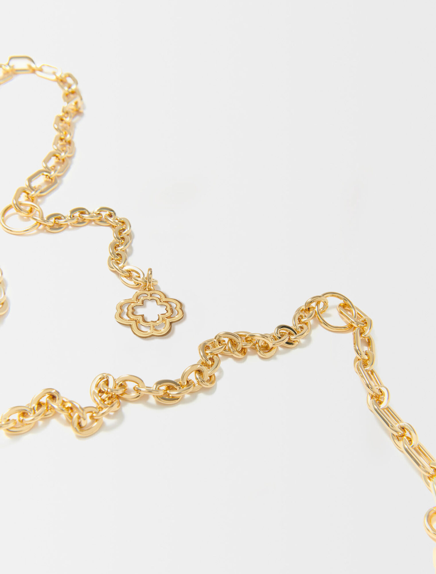 Ceinture chaîne à logo clover - Ceintures fines | Maje