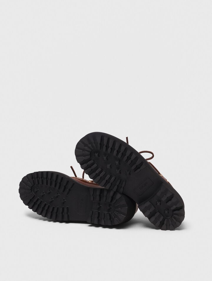 Mocassin bateau avec semelle chunky