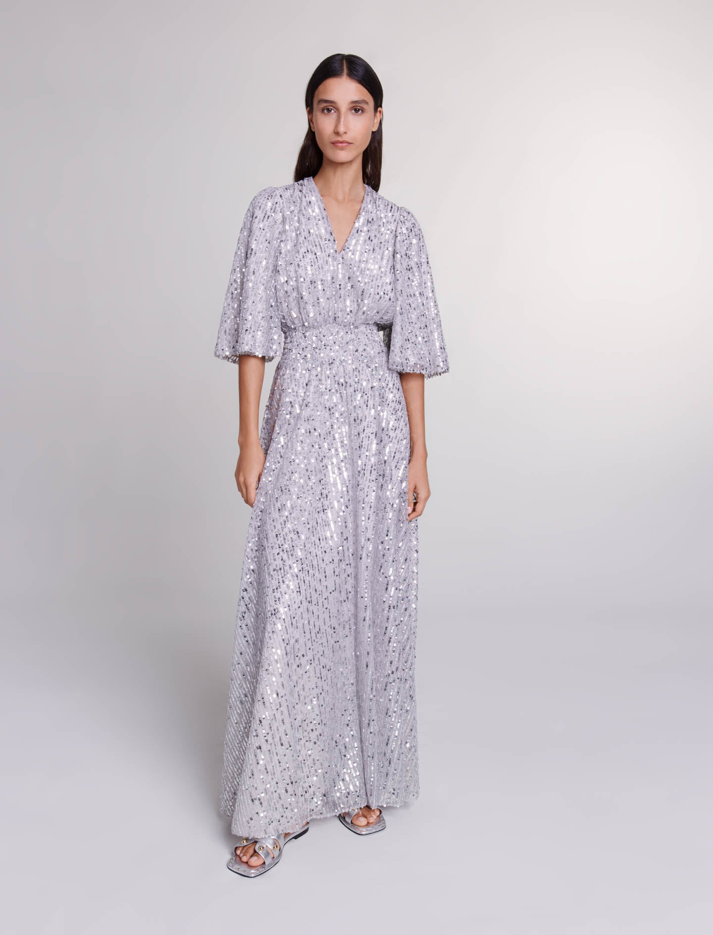 Robe longue a sequins Offline Dresses Maje