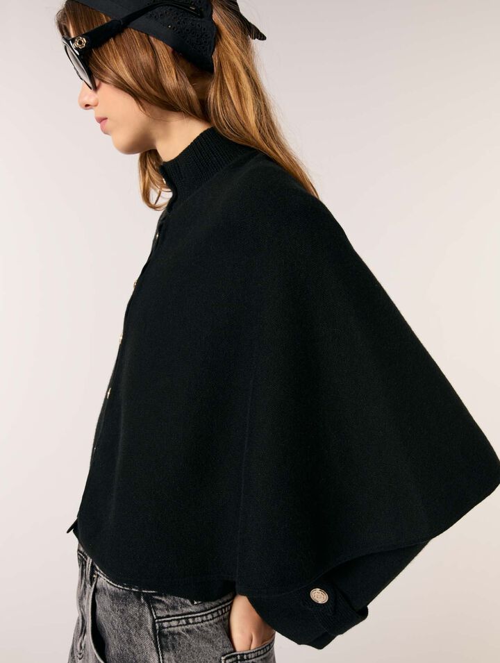 Cardigan effet cape