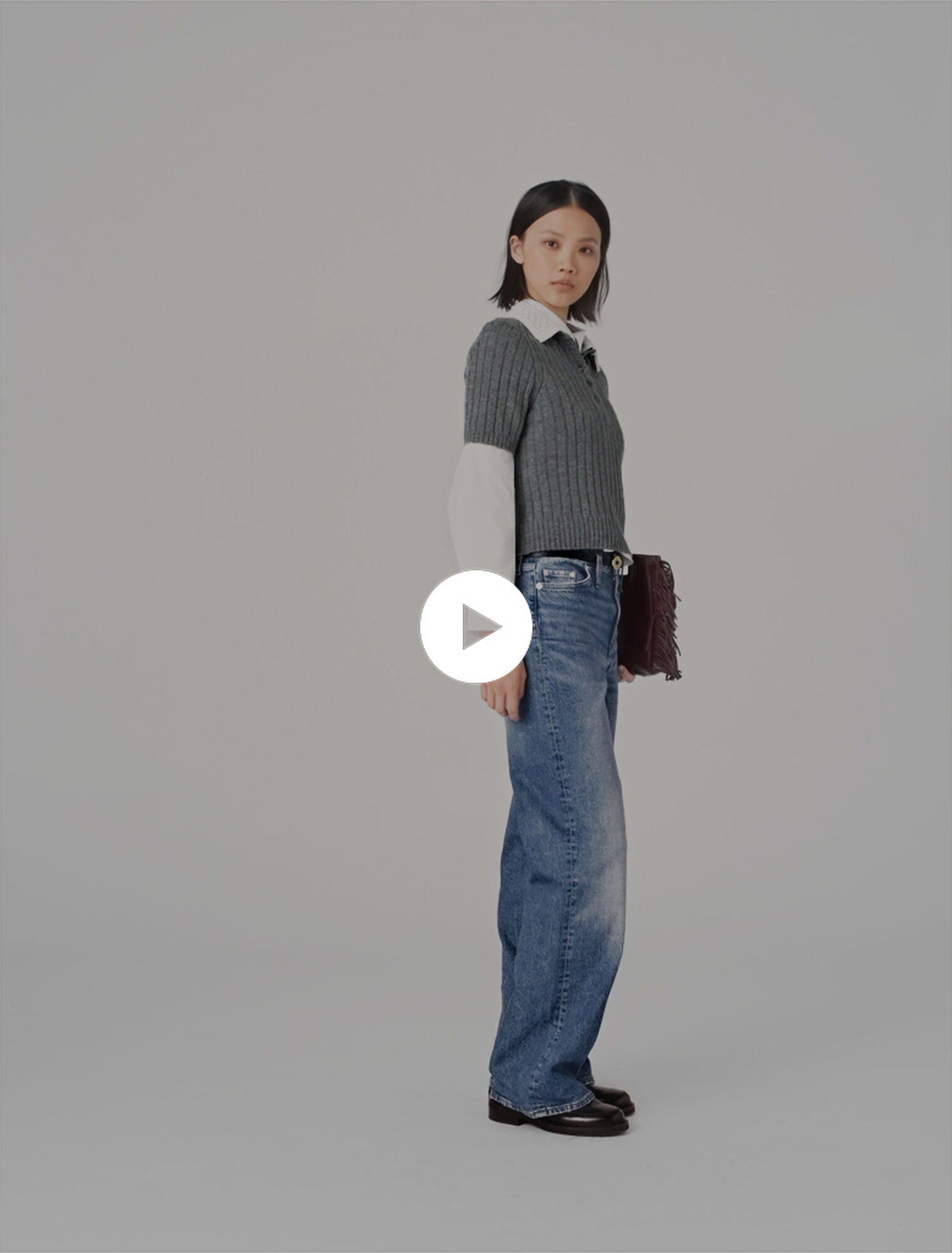 Pull &agrave; col perl&eacute; amovible