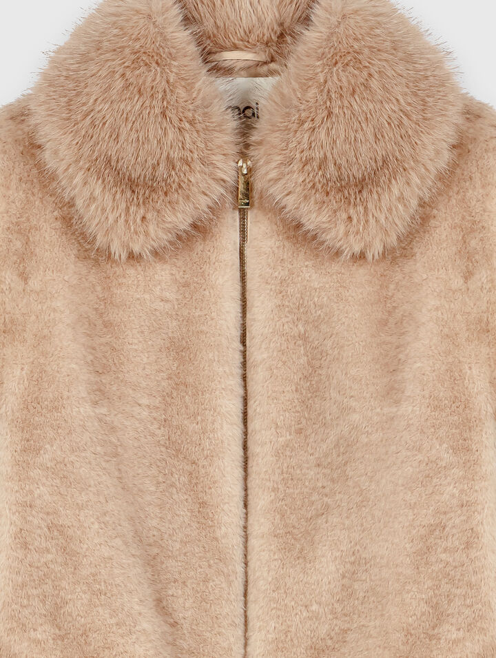 Faux fur jacket