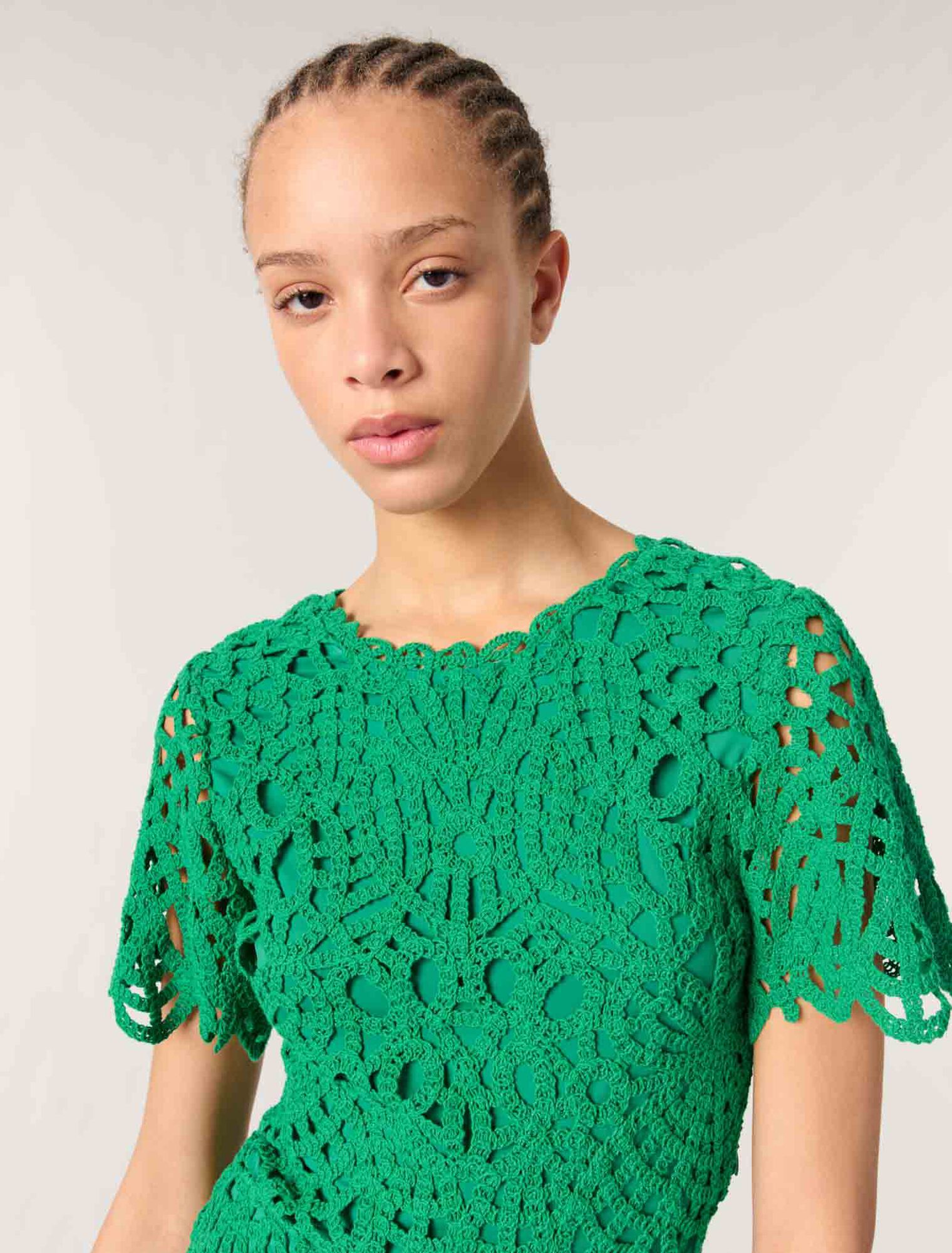 Short crochet dress