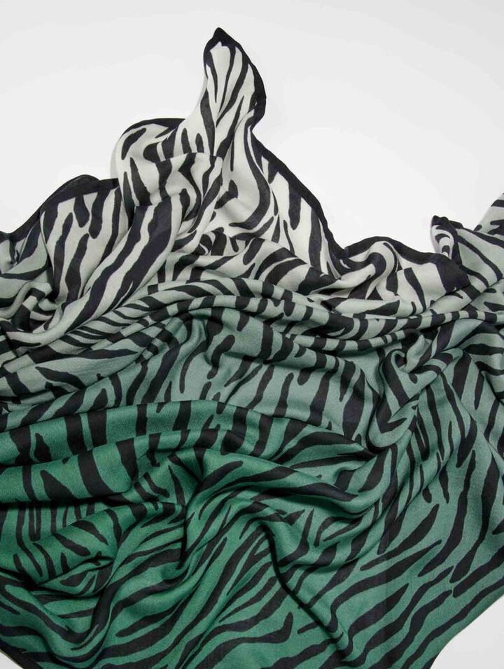 Foulard imprimé zèbre