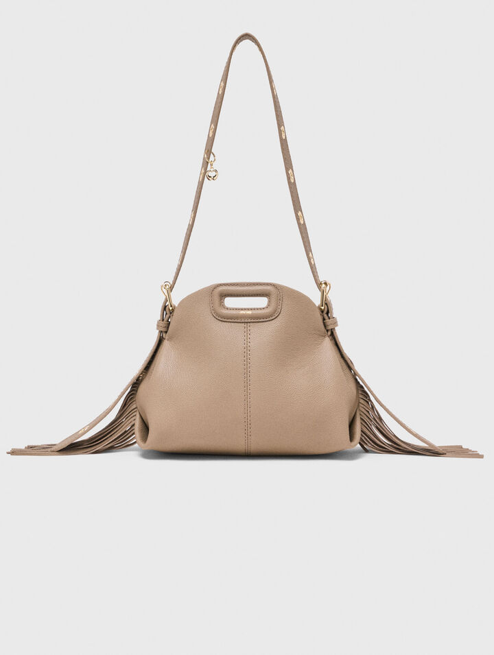 Grained leather mini Miss M bag