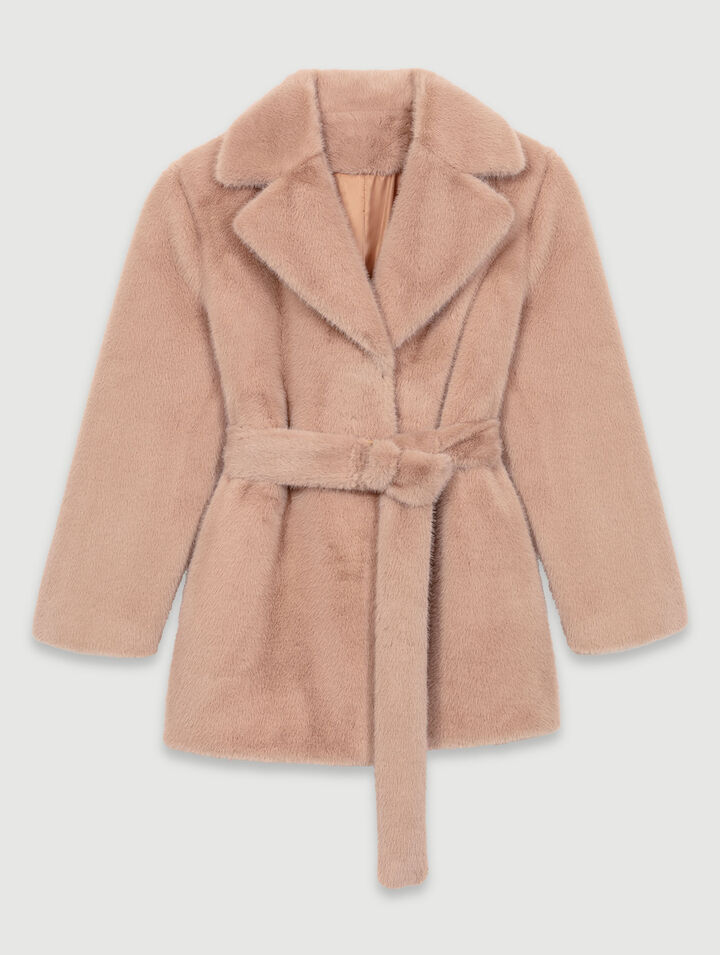 Manteau en fausse fourrure