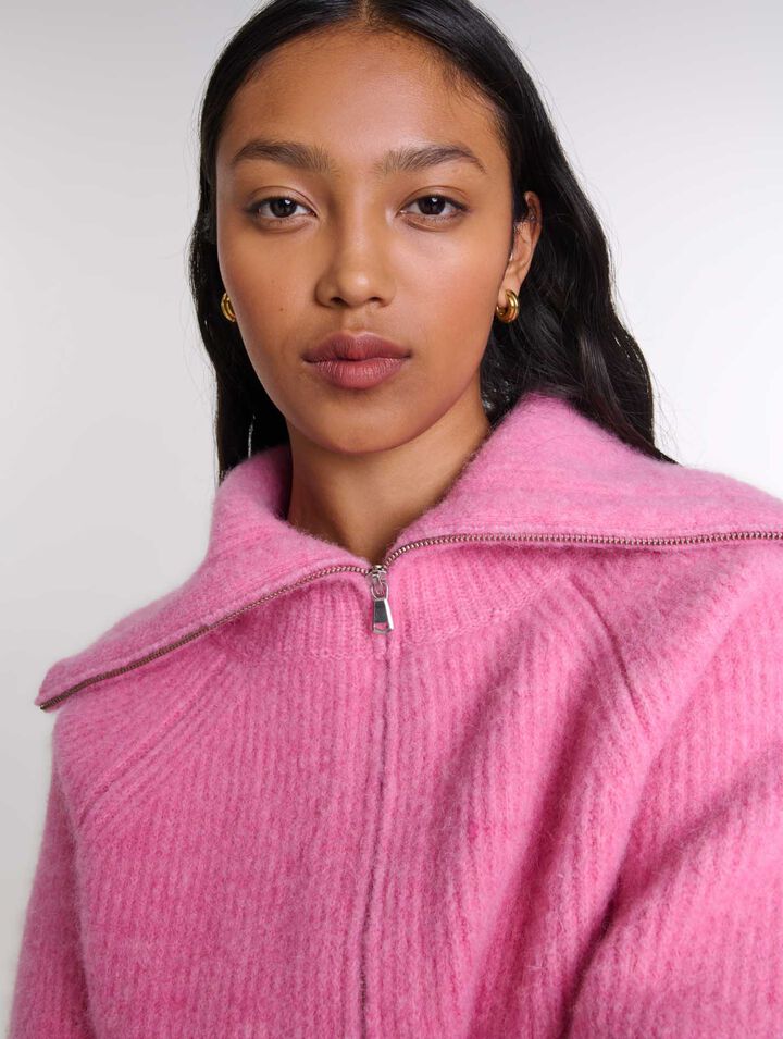 Cardigan en laine mélangée