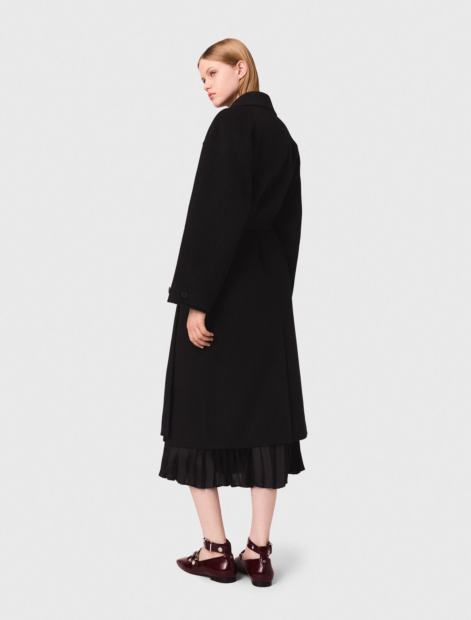 Manteau mi-long double face