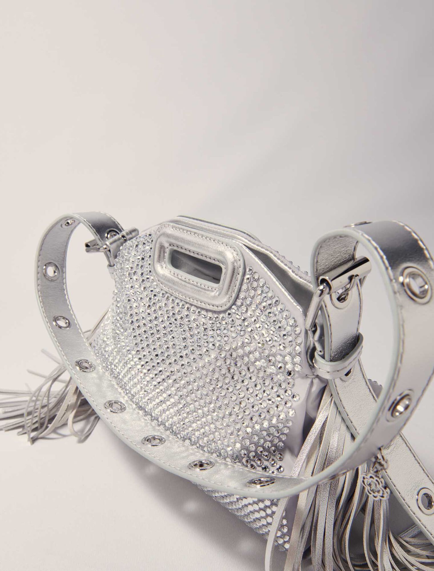 Sac Miss M Mini métal à strass