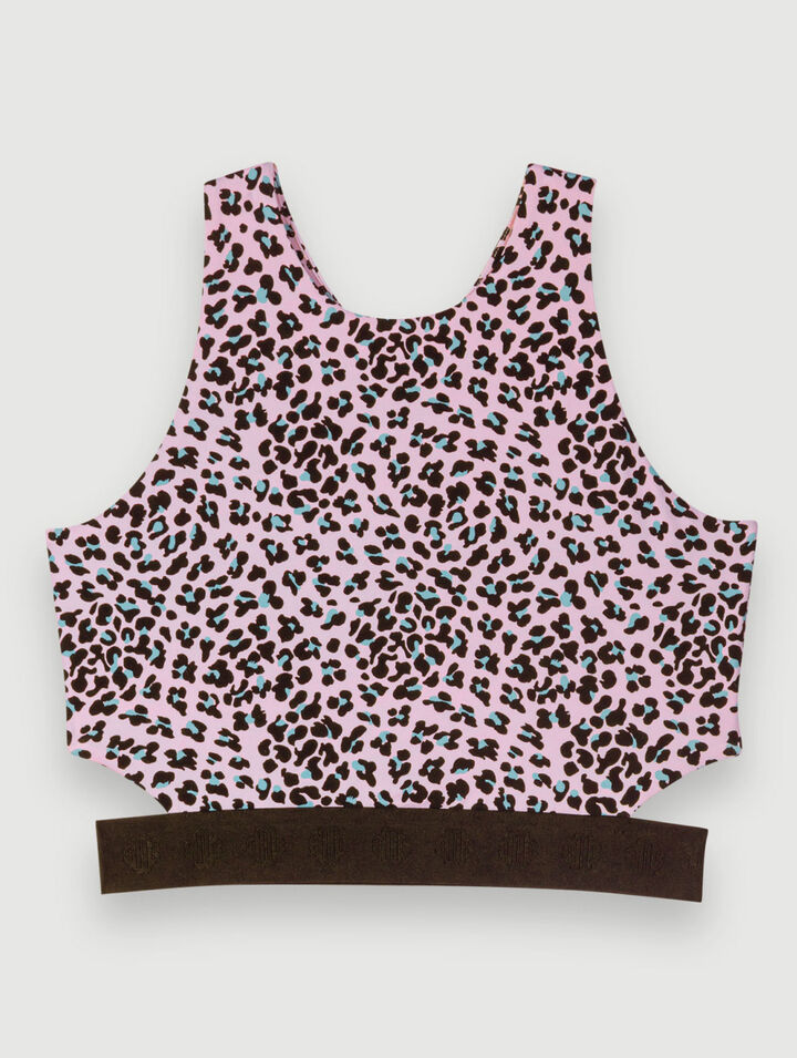 Brassière imprimée Léopard