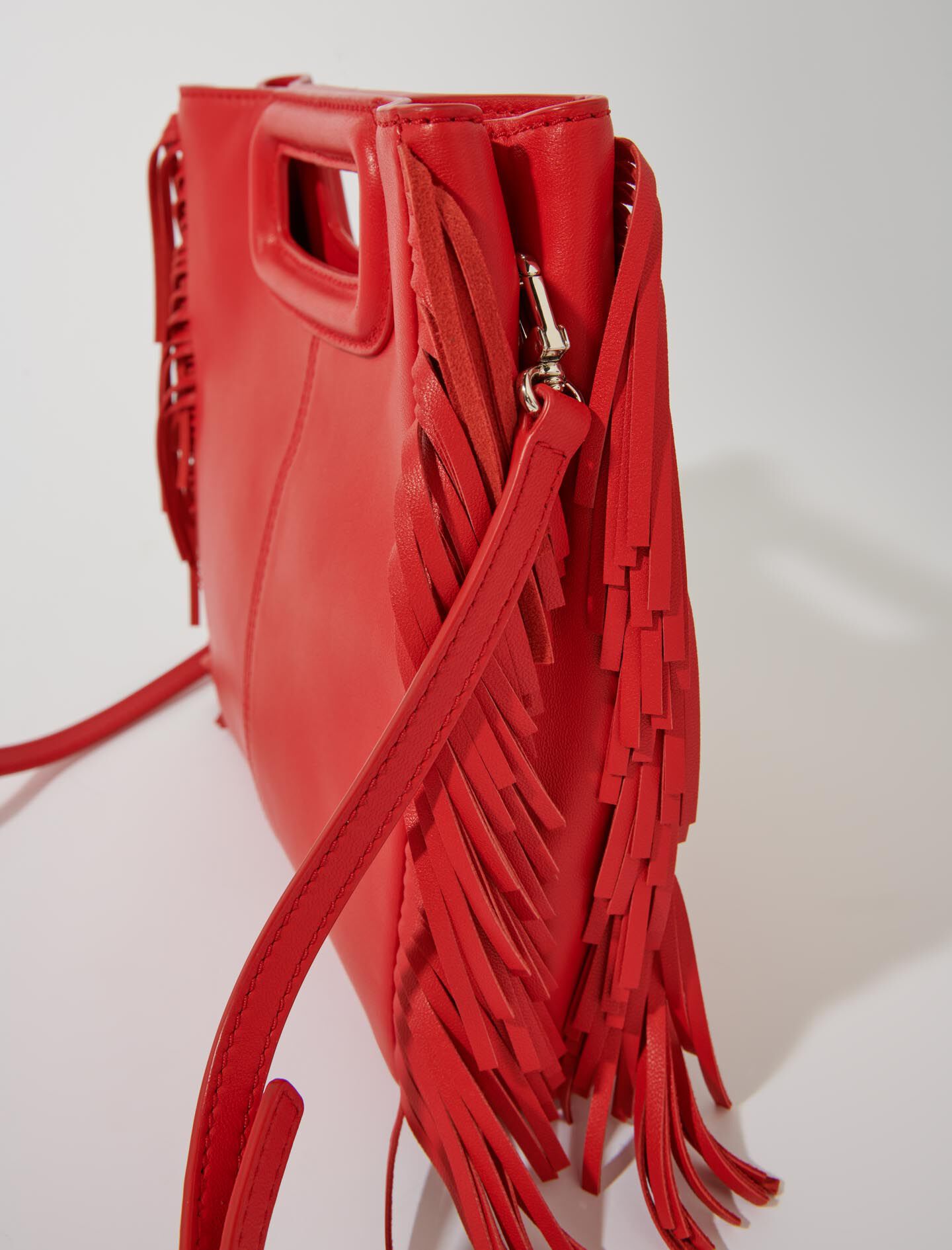 Sac maje rouge cuir top