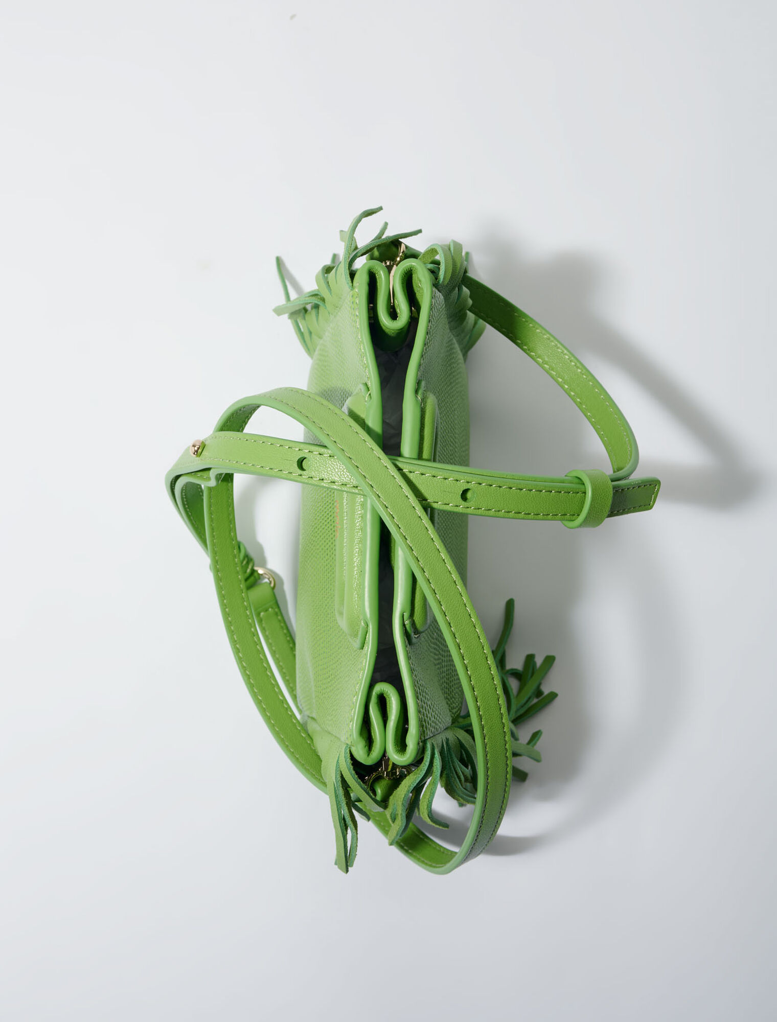 Lizard-effect leather