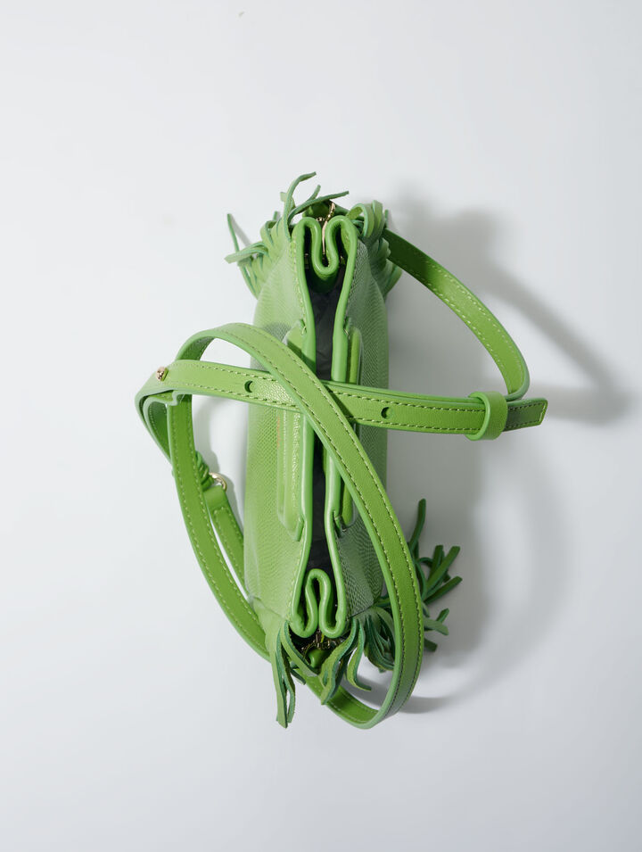 Lizard-effect leather