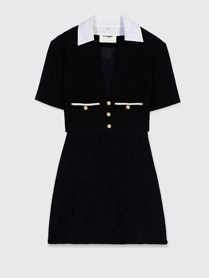 Robe en tweed 2-en-1