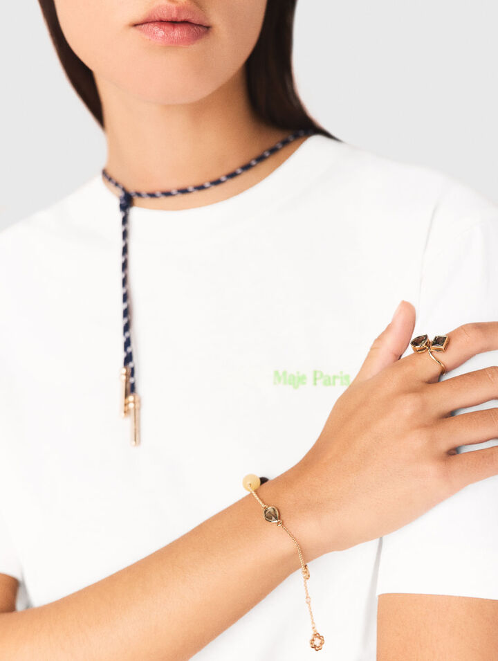 Bague &agrave; strass