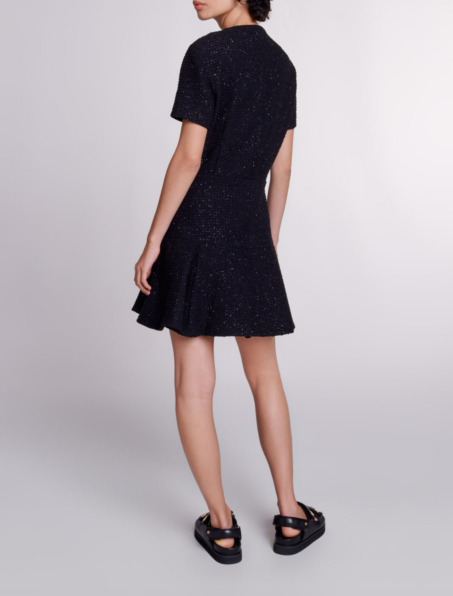 Robe courte en tweed