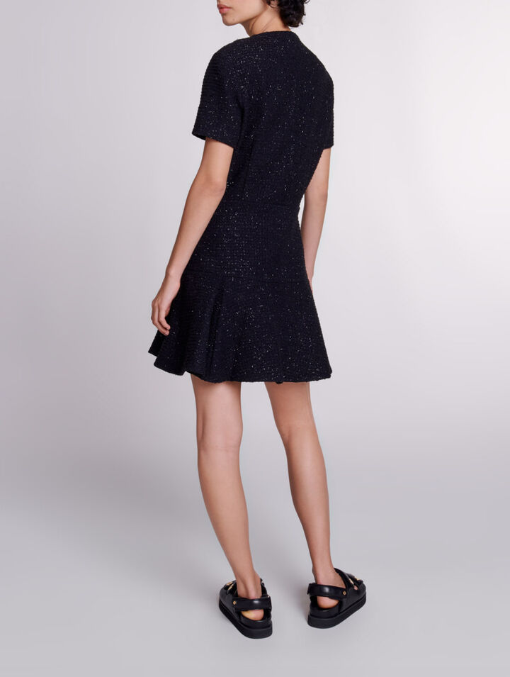 Robe courte en tweed