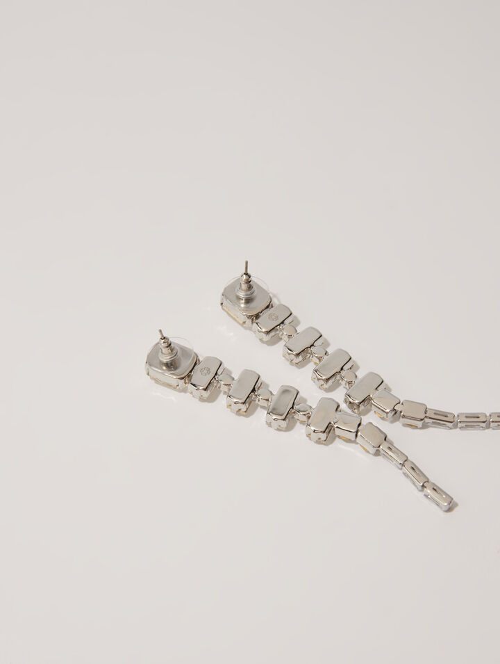 Boucles d'oreilles strass cascade