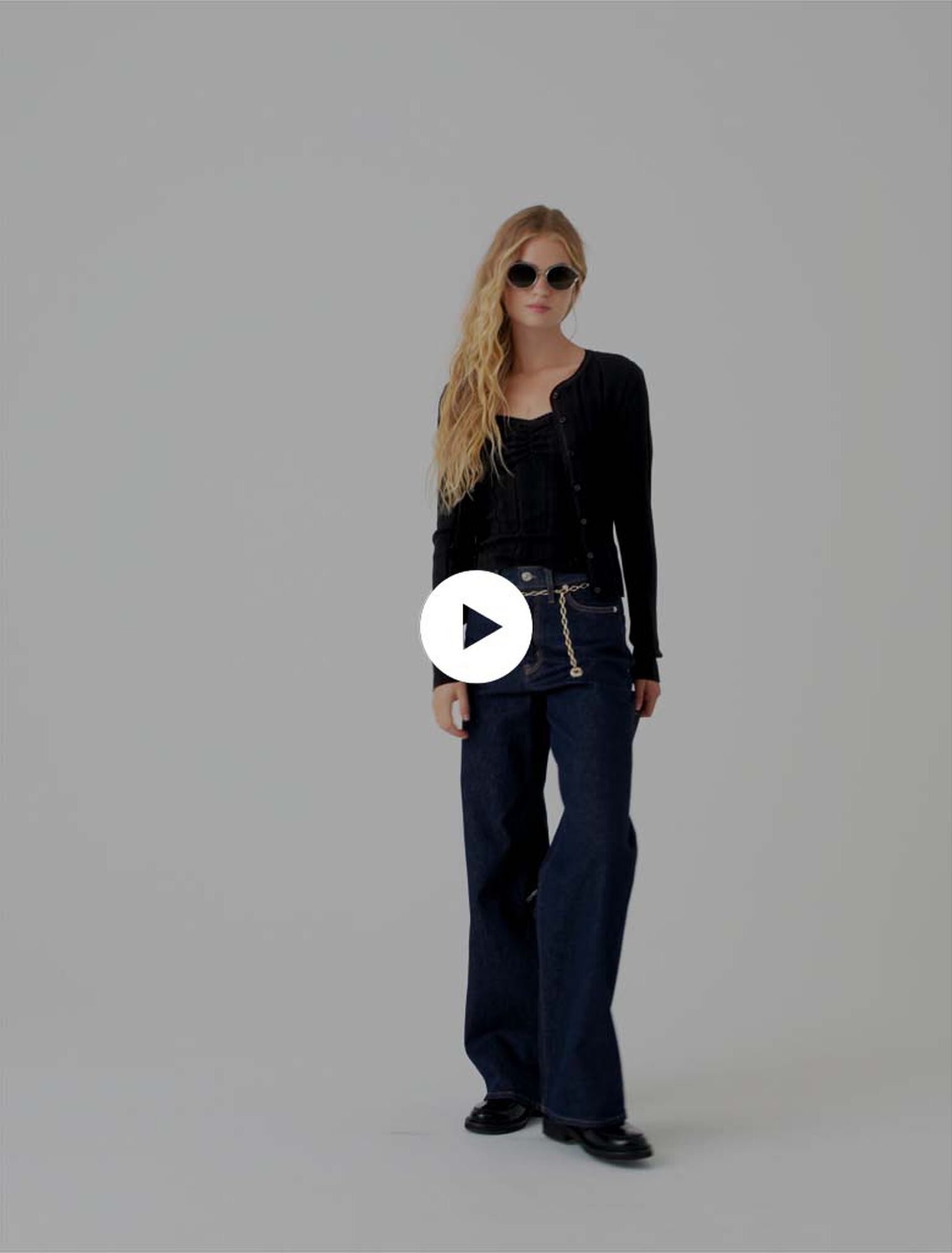 Twinset en maille pointelle