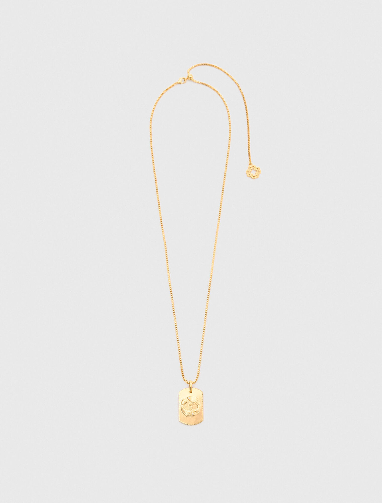 Collier plaque signe du zodiaque