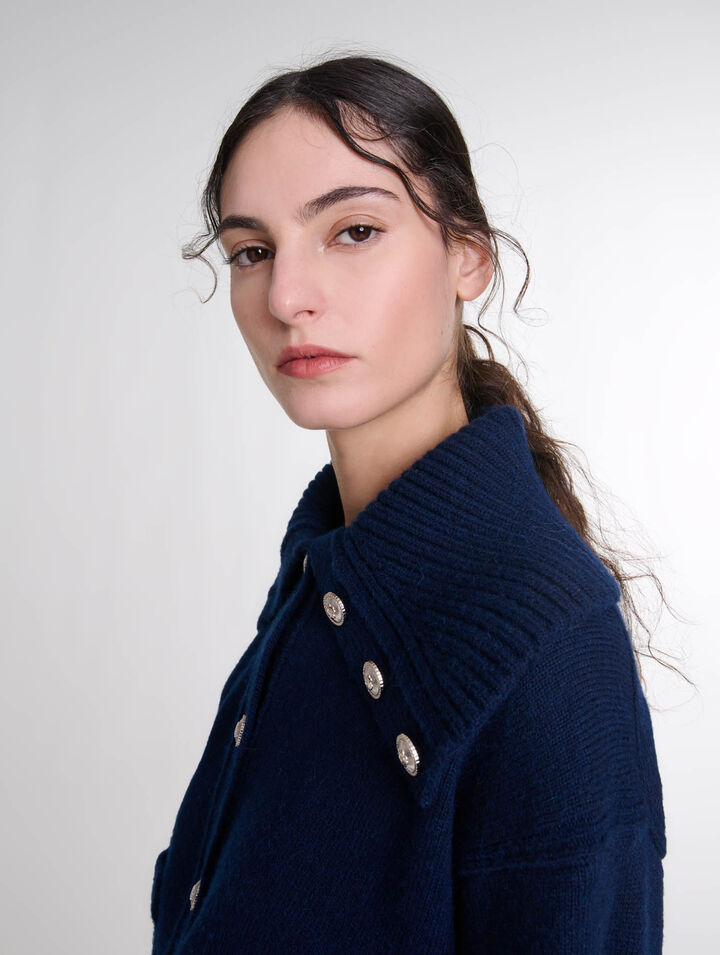 Cardigan en laine mélangée