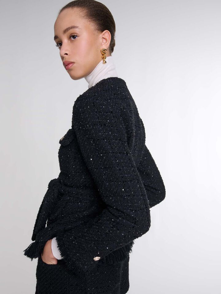 Veste en tweed sequins